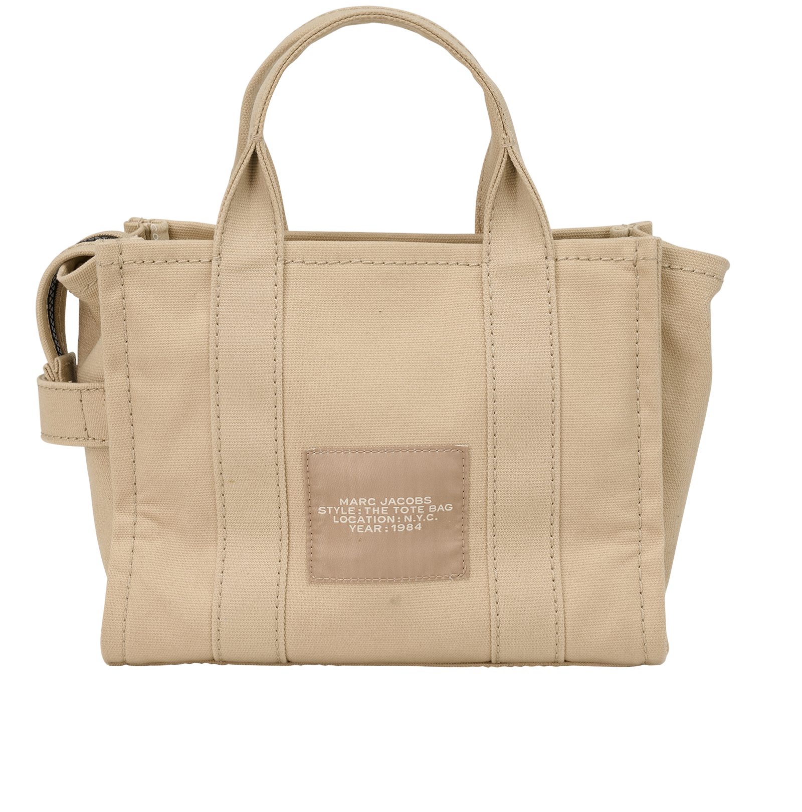 Small The Tote Bag, &pound;120, Handbags, Beige, Canvas, Back view